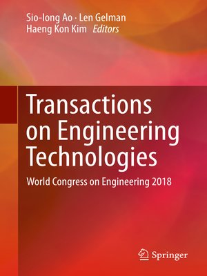cover image of Transactions on Engineering Technologies